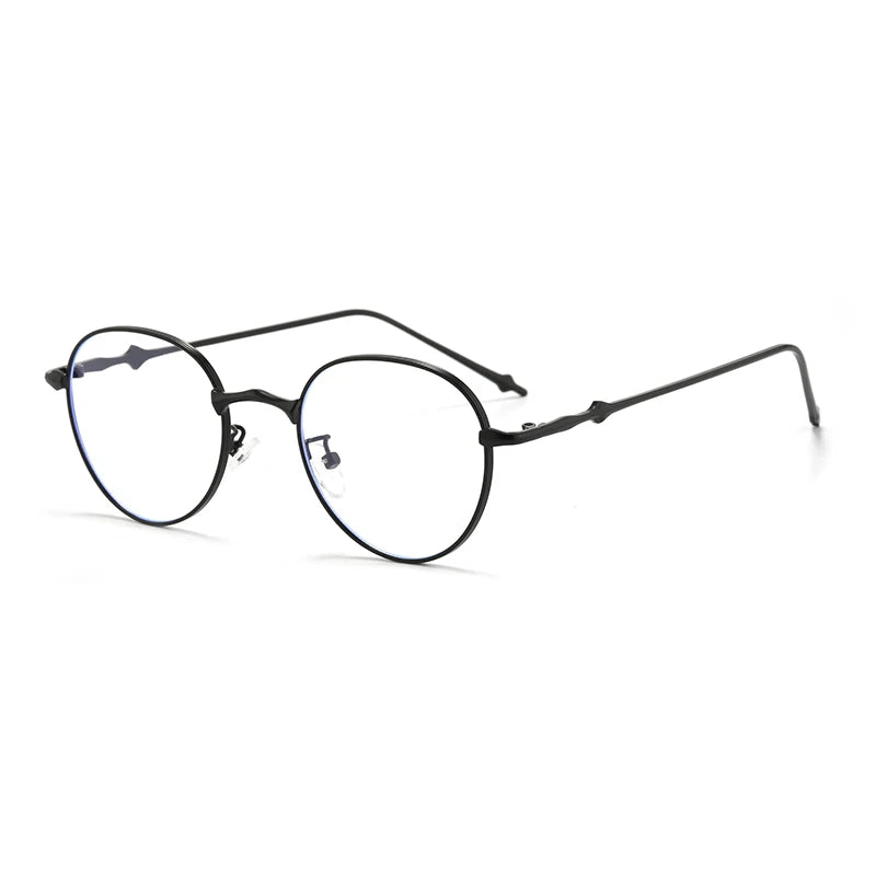 Hiking New Gradient Metal Frame Oval Anti Light Glasses Women Men Retro Eeyglasses Fashion Candy Color Glasses UV400 Female