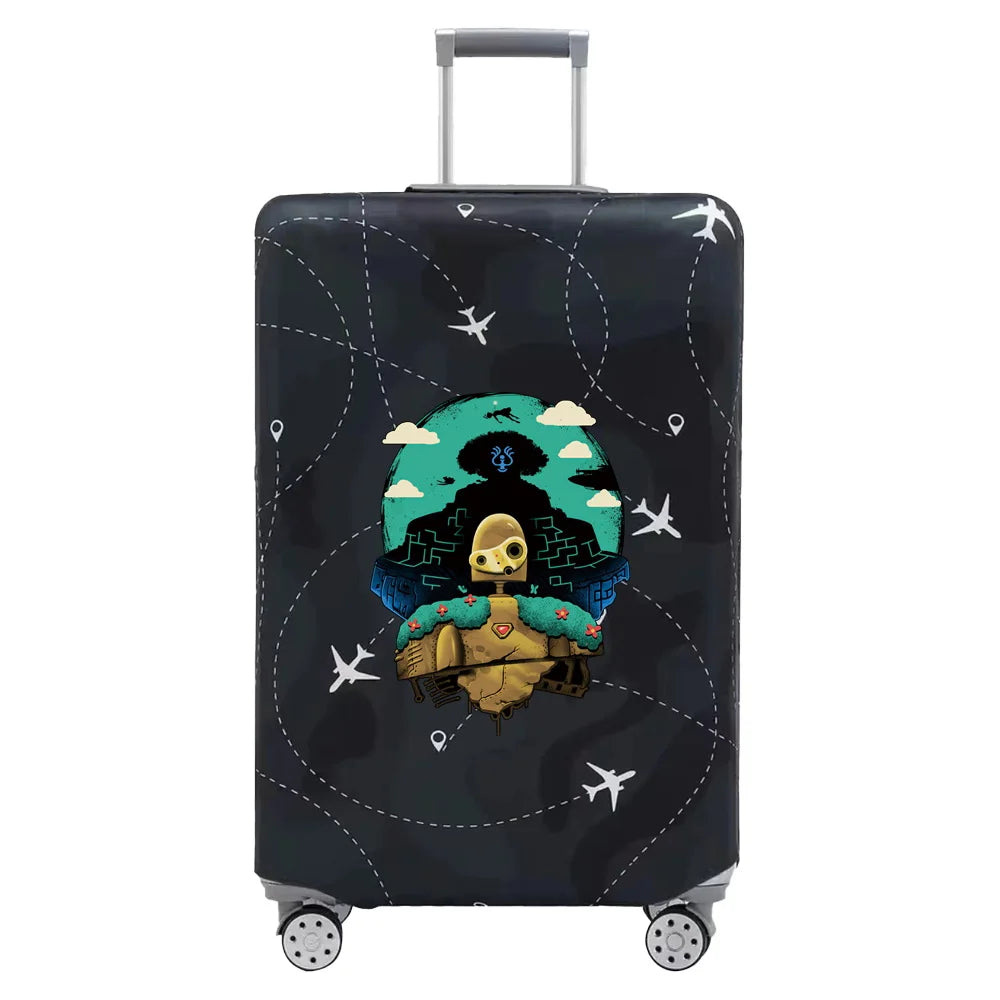 Baggage Covers Travel Luggage Protective Cover Stretch Dust Suitcase Covers Cartoon Print Series for18-32inch Travel Accessories