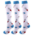 Unisex Compression Socks for Men and Women Medical Diabetes Varicose Veins Sports Socks for Running Cycling Travel Flight Yoga