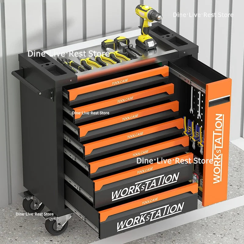 Useful Repair Tool Cabinet Hardware Multi-functional Mobile Tool Cabinet Trolley Box Tools Packaging Werkzeugschrank XYGJG