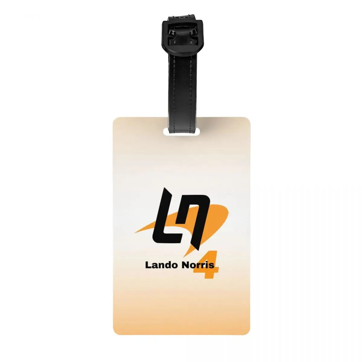 Custom L-Lando Norris Luggage Tag Privacy Protection Motorcycle Racing Baggage Tags Travel Bag Labels Suitcase