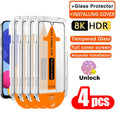 1-4PCS HD Unlock Dust Free Easy Install Screen Protector For Google Pixel 9 Pro XL 10 10A 9A 8 8A 7 7A 6A Pixel10 Tempered Glass