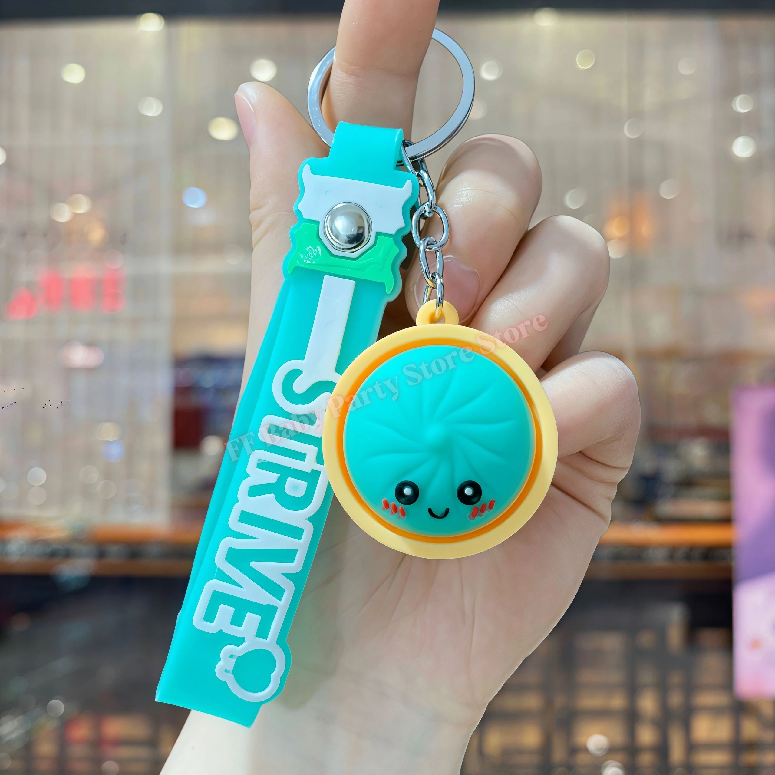 Dumpling Keychains Cute Baozi w/Steamer Random Color for Gift Bags Party Favors Wedding Favors for Guests Birthday Gift Supplies