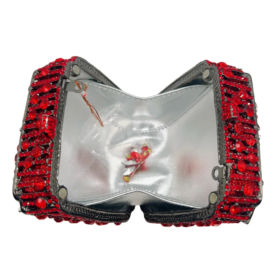Crystal Bag Diamond Light Luxury Oil Drop Rose Dinner Banquet Party Annual Meeting Handbag Girl