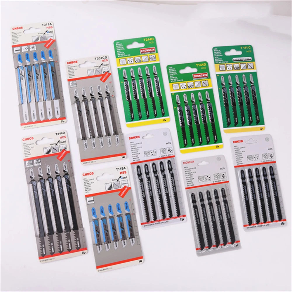 T144D T244D T111C T127D HCS T-Shank Curved Jigsaw Blades For Wood Fast Cutting Tools Jig Saw Blade Tool Accessories 74mm