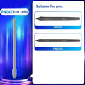 Replacement Standard PN06/F Felt Nibs Suitable for Huion Digital Drawing Tablet Kamvas 22/Kamvas 24 Plus/Kamvas Pro 13 (2.5K)