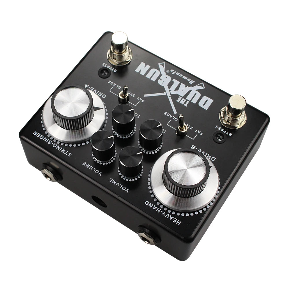 Demonfx Overdriver Guitar Effect Pedal Two Classic and Distinct Overdrive Effects Switchable Distortion Circuit, The Dualgun