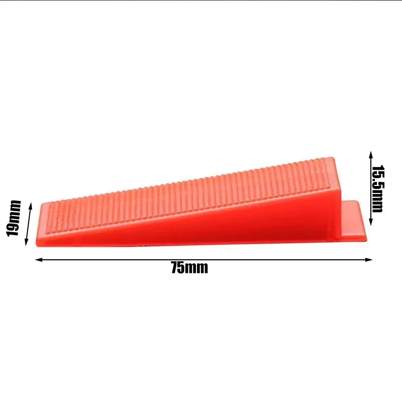 100-501Pcs Tile Leveling System Laying Level Wedges Alignment Spacers Leveler Locator Spacers Flooring Wall Level 0.35mm-3.0mm