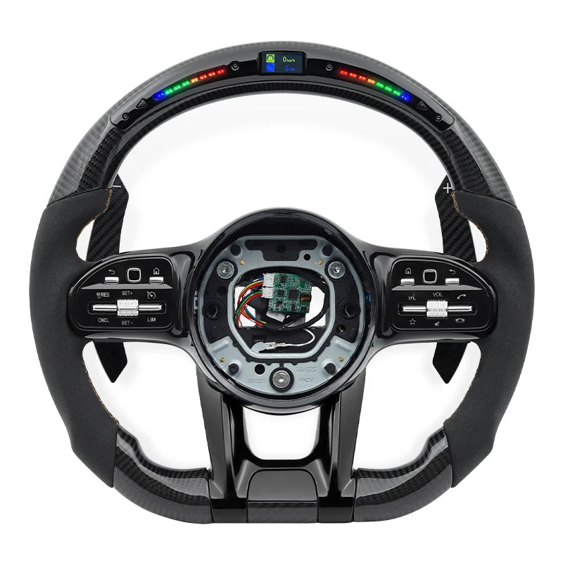 Sport LED Carbon Car Steering Wheel for Mercedes-Benz AMG w167 w177 w205 w206 w213 w217 w222 w223 x253 w290 w292 w463