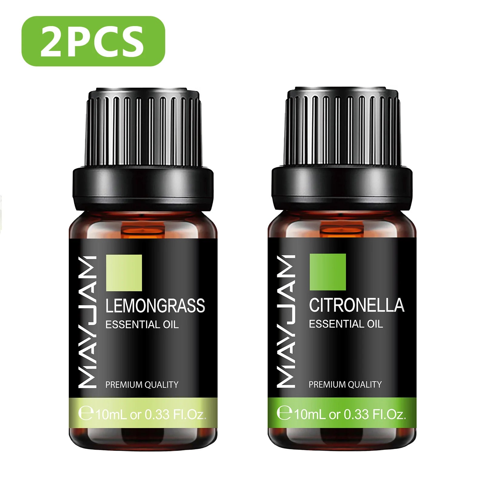 MAYJAM 2PCS Natural Plant Essential Oils Lavender Jasmine Eucalyptus Vanilla Fragrance Oil for Humidifier Diffuser