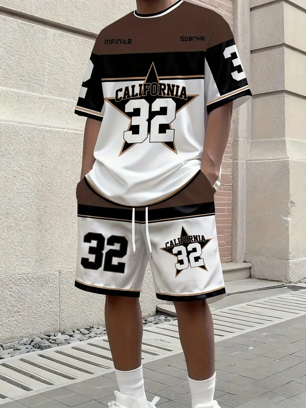 2026 Summer New Men's Short-Sleeved Shorts Set - Street Casual Fashion Comfortable Soft 3D Digital Pattern Printing