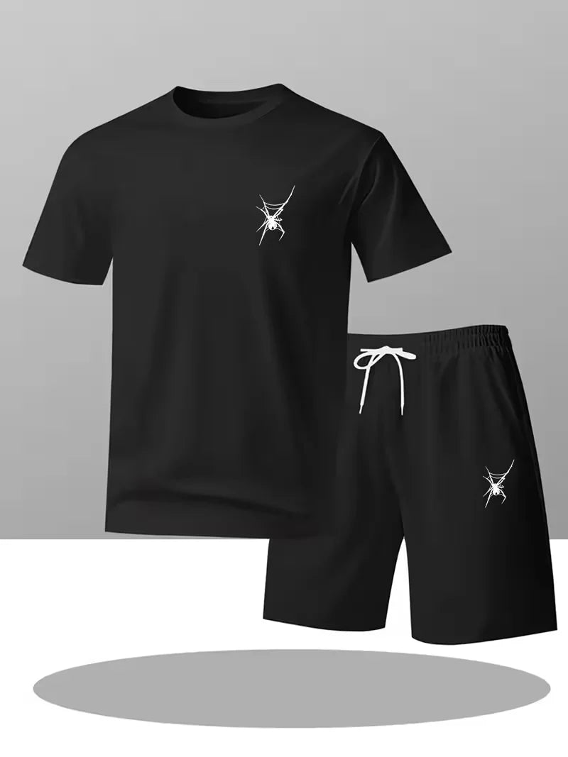 New Street Trendy Men's Summer Breathable Sportswear Short Sleeve Shorts Lightweight Quick Drying Comfortable Fashionable Sports