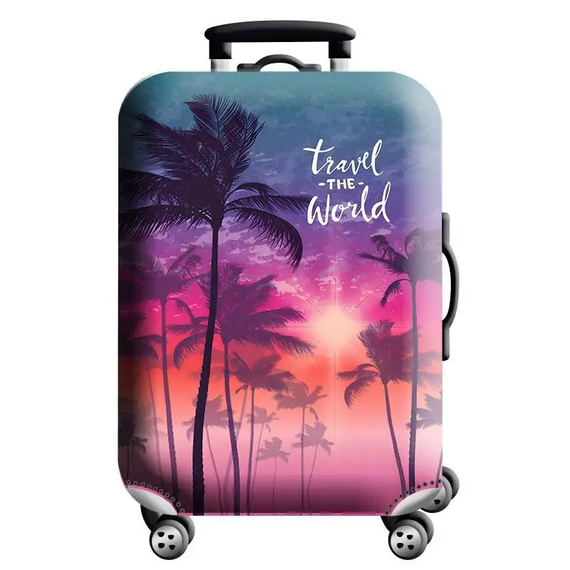 Luggage Cover Stretch Fabric Suitcase Protector Baggage Dust Case Cover Suitable for18-32 Inch Suitcase Case Travel Organizer