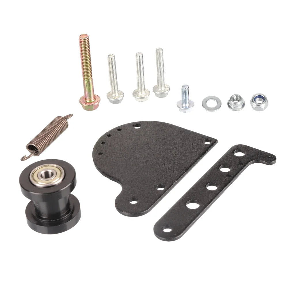 Spring Chain Tensioner Kit for 49cc 66cc 80cc 2 Stroke Engine Electric Bike Motocross ATV Chain Adjuster with Roller Accessory
