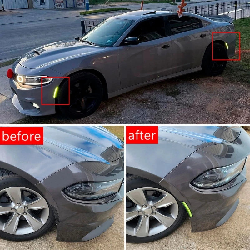 4Pcs/set LED Side Marker Light Front Rear Bumper Fender Lamp for Dodge Charger 2015-2023