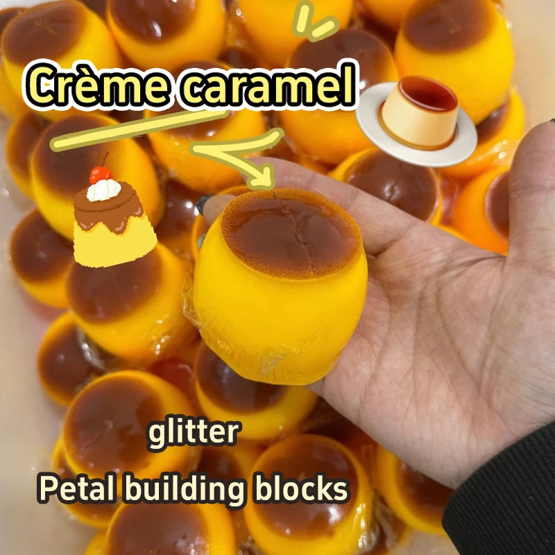 Simulated Orange Mango Lemon Potato Corn Pudding Pineapple Handmade Squishy Stress Ball Crisp Crunch ASMR Sensory Squeeze Ball