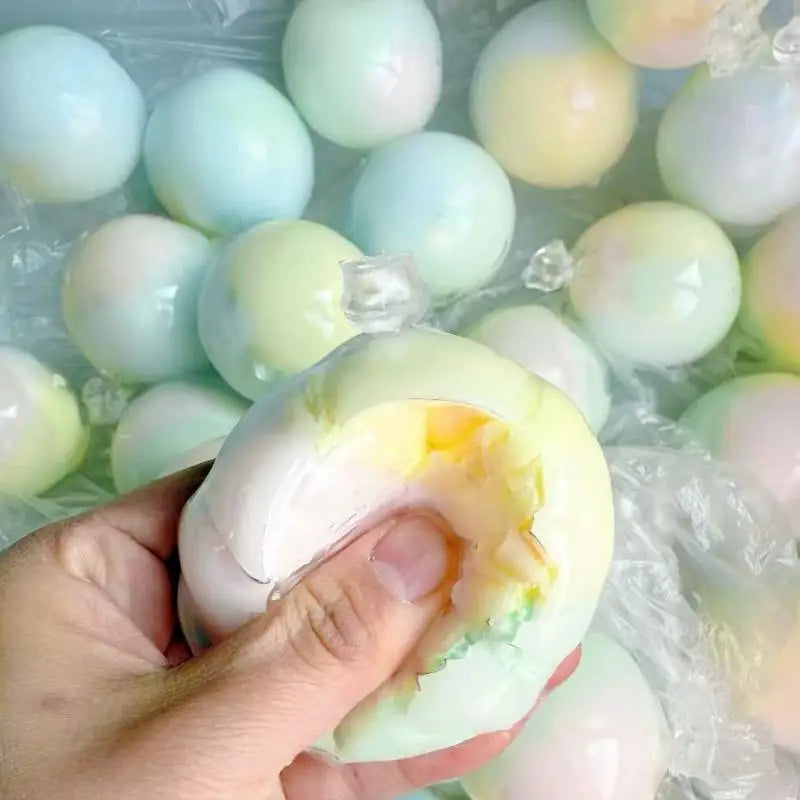 1Pcs Cracking Wax Ball Soft Decompression Toys Cantaloupe Chocolate Handmade Ball Anti Stress Sensory Fidget Toy B.H