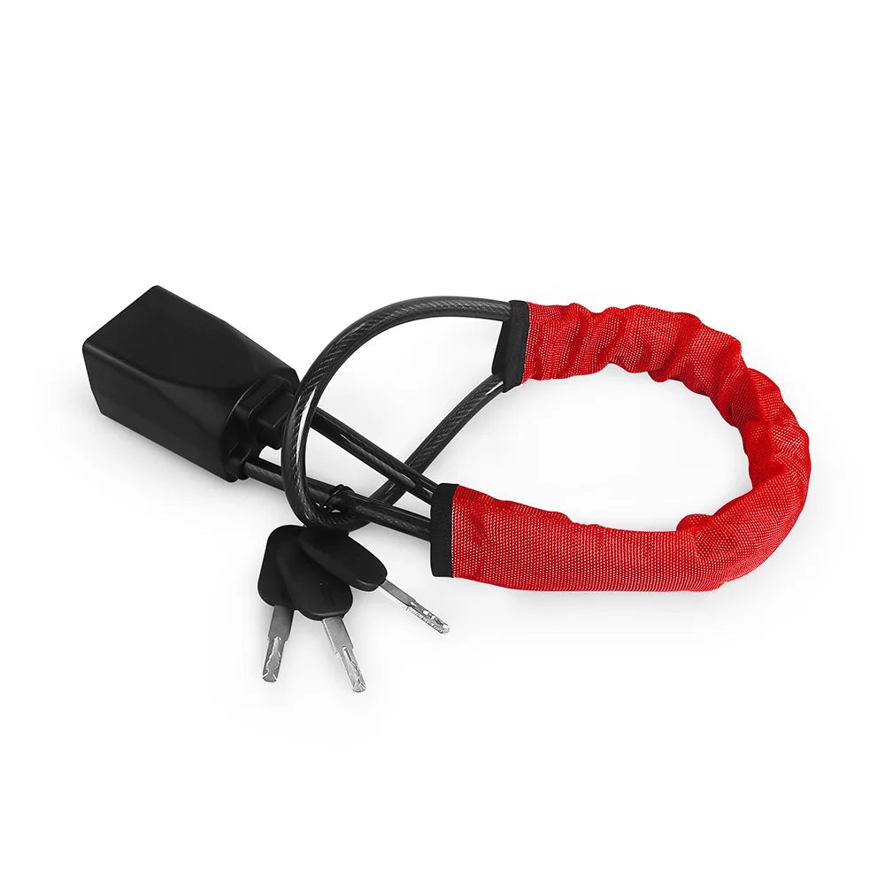 Universal Antitheft Device for Car Steering Wheel Lock With Seat Belt Socket With 3 Keys Anti Theft for Truck SUV Van RV Safety