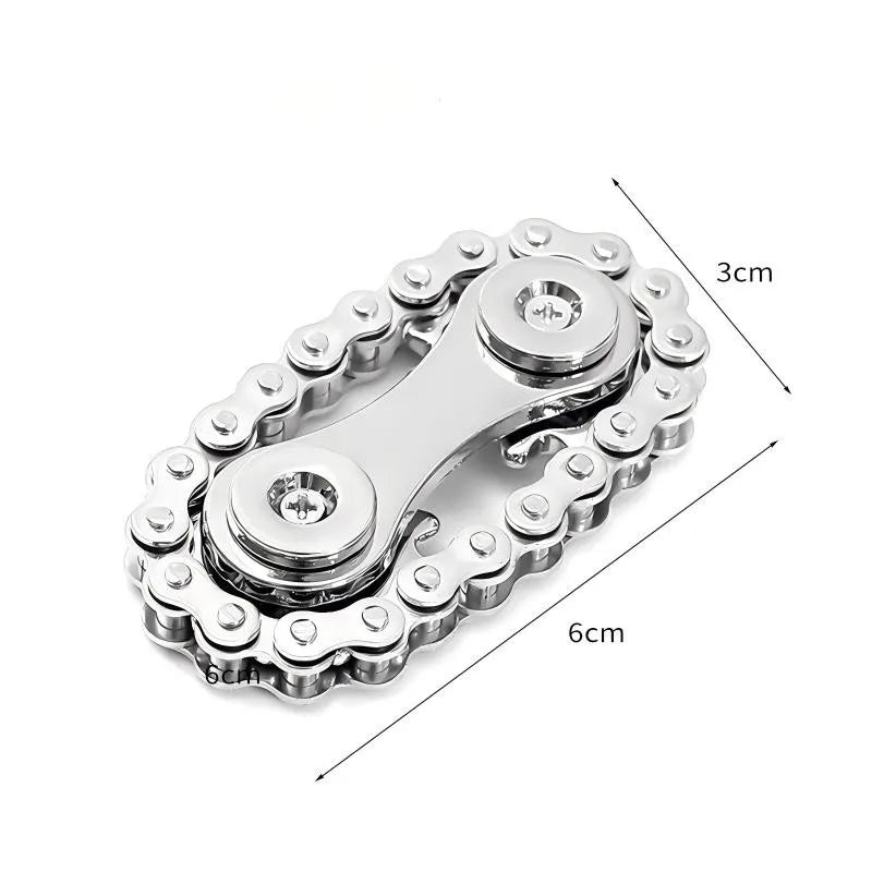 Metal Bike Chain Fidget Spinner Toys Sprockets Flywheel Fingertip Gyro Fidget Spinner Antistress Anxiety Toys for Kid Adult Gift