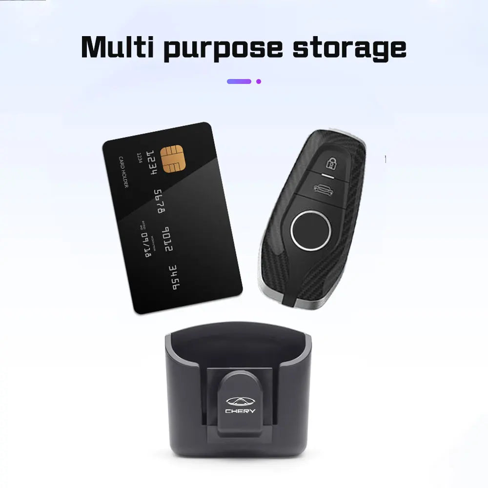 For Chery Tiggo 8 7 6 4 3 5x Pro Arrizo Omoda 5 FX Car Dashboard Key Storage Box with hook Self-Adhesive Case Key Glasses Clip
