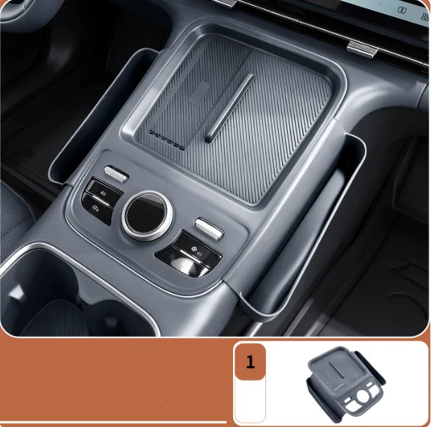 for Geely Starray 7 EM-i 2025 2026 Central Wireless Charging Pad Storage Box Mat Phone Protective Liner Car Interior Accessories