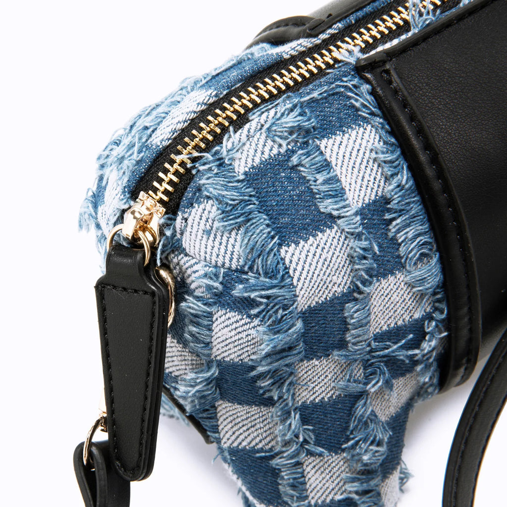 Ladies' new cute blue small dog bag personalized doll animal bag color blocked crossbody bag fashionable single shoulder handbag