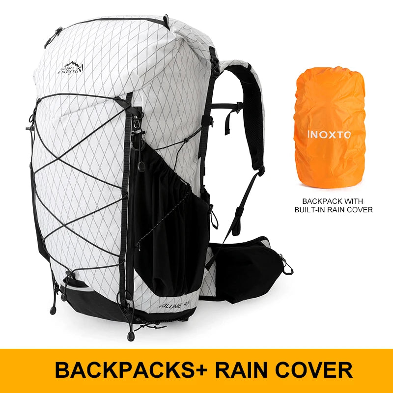 45L Hiking Internal Frame Backpacks with Rain Cover for Camping,Backpacking,Travelling