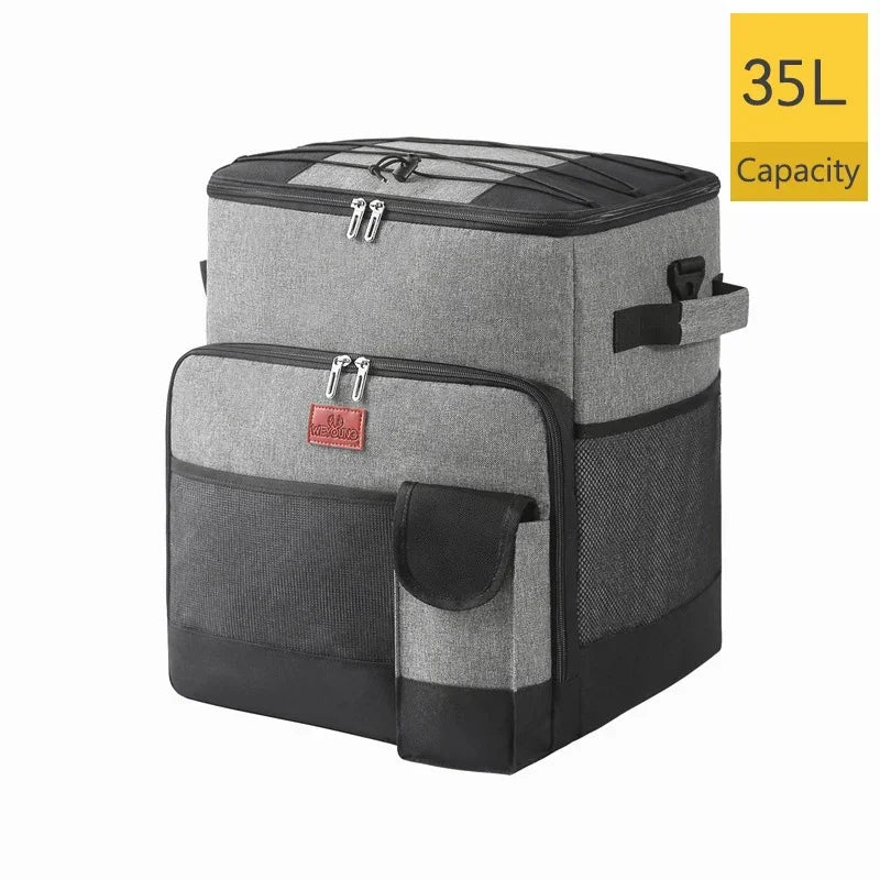 Cooler with Wheels and Handle Removable Wheels Insulated Portable Rolling Cooler Bag for Camping Hiking BBQ Summer Beach Travel