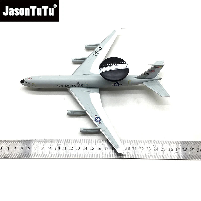 JASON TUTU 1/200 Scale American Boeing E-3 Sentry AWACS Aircraft Airplane Models Adult Children Toys for Display Show