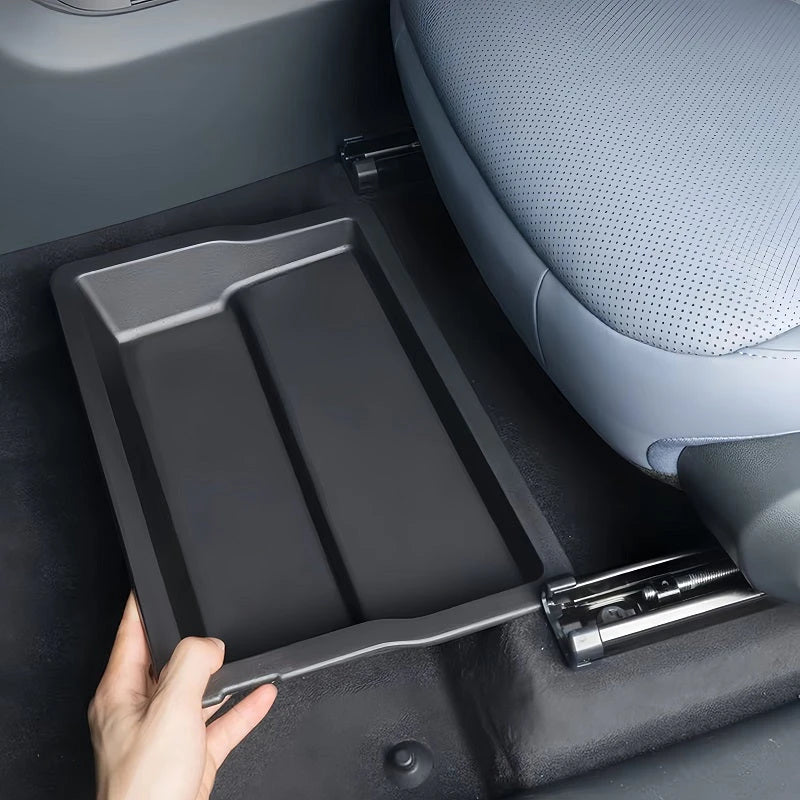For Xpeng G6 2023-2026 Under Seat Storage Box Car Accessories Drawer Type Organizer Storage Front Seat Lower Box Case