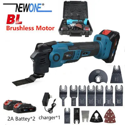 NEWONE 18V Brushless Quick release Oscillating tool Multi functional tool Renovator Electric trimmer Compatible for LXT 18V