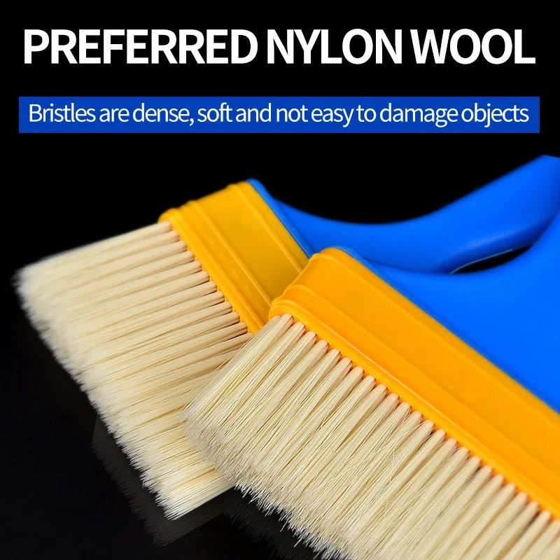 Multifunctional Paint Brush with Wooden Handle for Wall & Furniture Cleaning Nylon Bristle Barbecue Brush