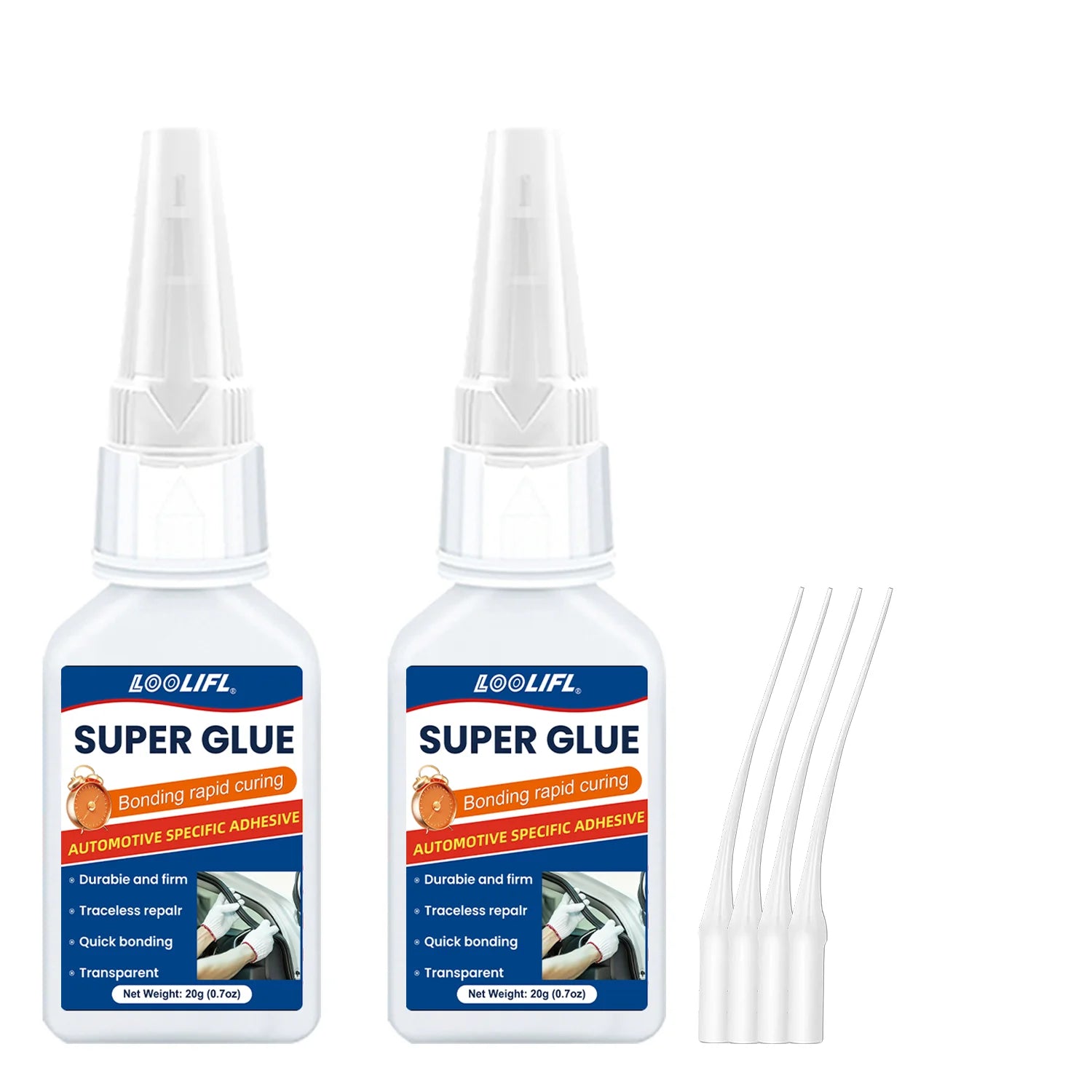 LOOLIFL, Super glue, rubber, tire adhesive, black has ductility, high temperature resistance, transparency and high strength