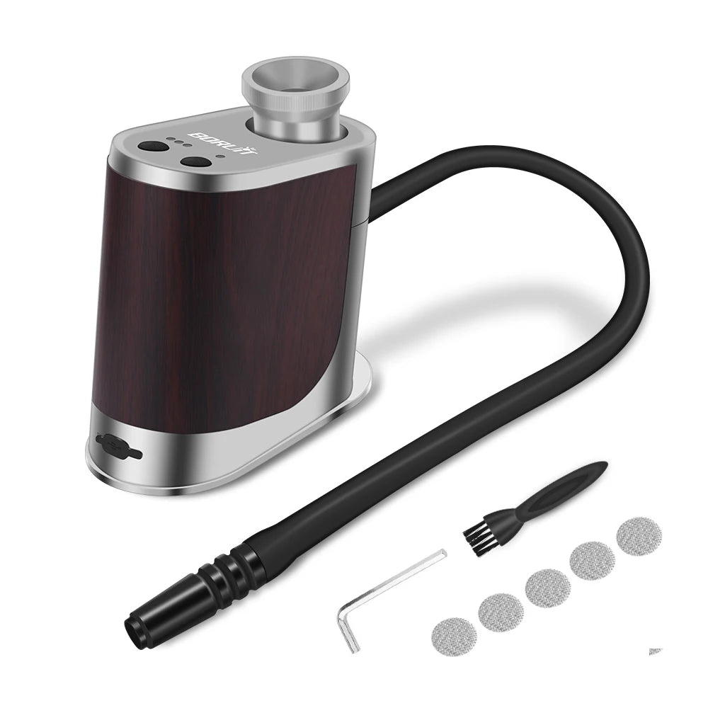 BORUiT BQ500 New Portable Food Cold Smoke Generator USB Rechargeable Molecular Cuisine Smoking Gun Meat Burn Cooking for BBQ