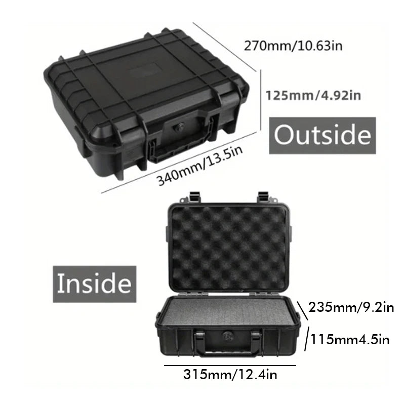 Instrument Case Tool Box Waterproof Hard Carry Case with Sponge Tool Storage Box Large Equipment Protective Toolbox Pelican Case