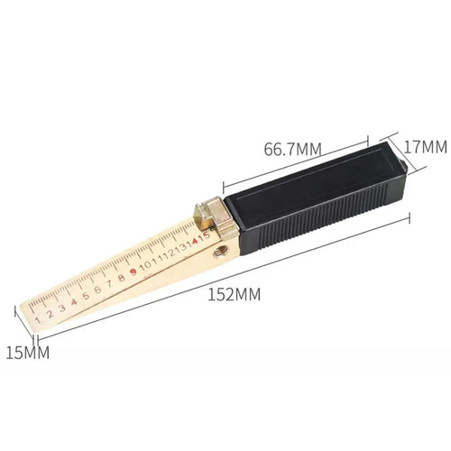 0.2/0.5mm Wedge Shaped Vernier Feeler Gauge Inspection Flatness Measuring Tool for House Engineering