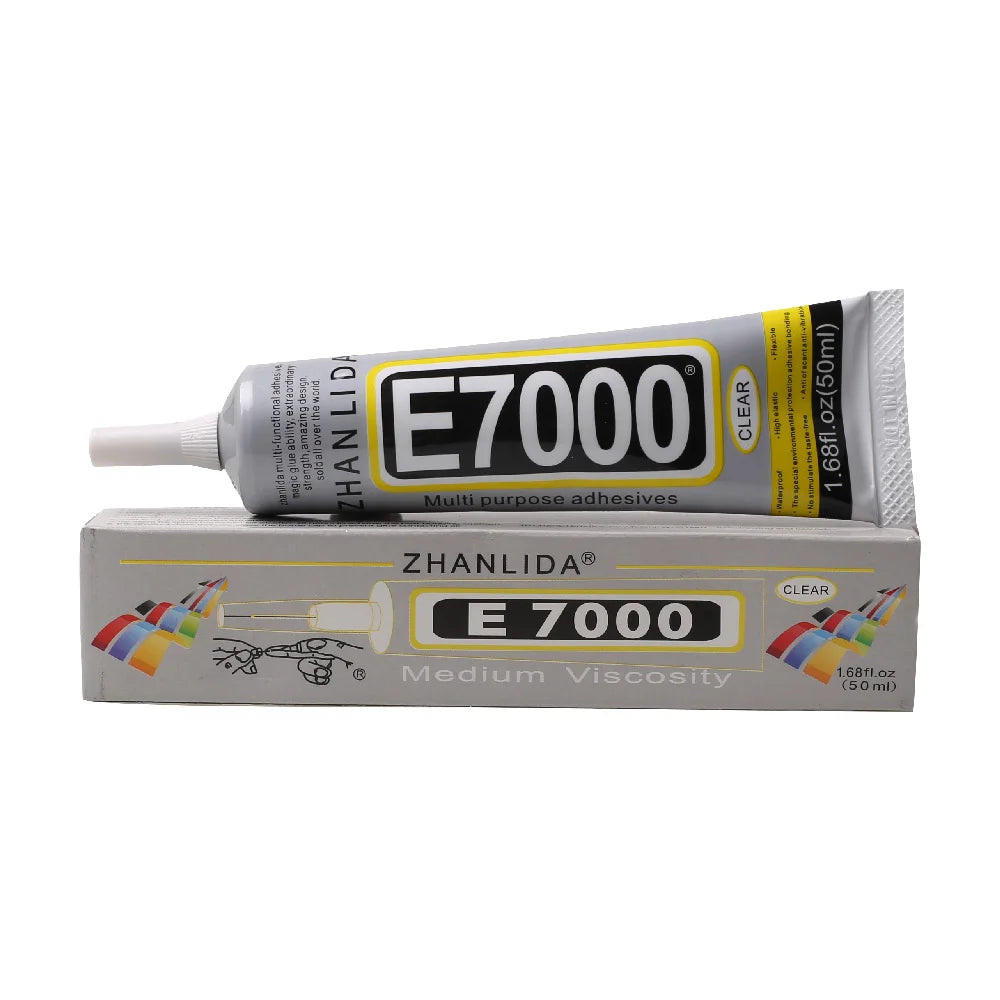 50/110ML E7000 Clear Ziai Fabric Textile Clothes Logo Patch Jewelry DIY Craft Leather Crystal Rhinestone Phone Epoxy Adhesive