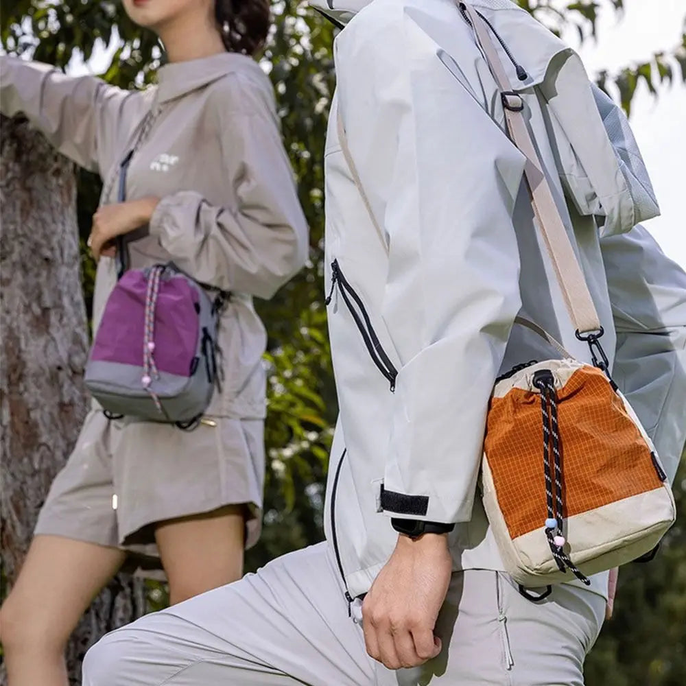 Large Capacity Water Bottle Carrier Bag Waterproof Multi-Functional Mobile Phone Bag Lightweight Korean Style