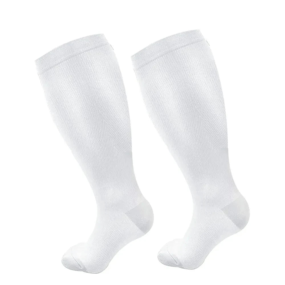 S-7XL Compression Socks Plus Size Men Women Gym Running Hiking Rugby Sports Socks Medical Varicocele Swelling Weight Loss Socks