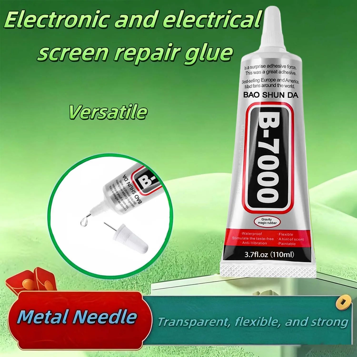 b-7000 Phone Glue, Screen Repair Adhesive Repair Electronic Screen Glue Craft Adhesive,For Electronic Screen, Cell Phone Screen.