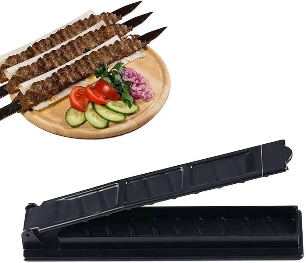 Kabob Skewers 15.7 Inch Long 0.91 Inch Wide 2mm Thin Stainless Steel BBQ Skewer Stainless Steel Reusable Kobide Skewers