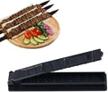Kabob Skewers 15.7 Inch Long 0.91 Inch Wide 2mm Thin Stainless Steel BBQ Skewer Stainless Steel Reusable Kobide Skewers