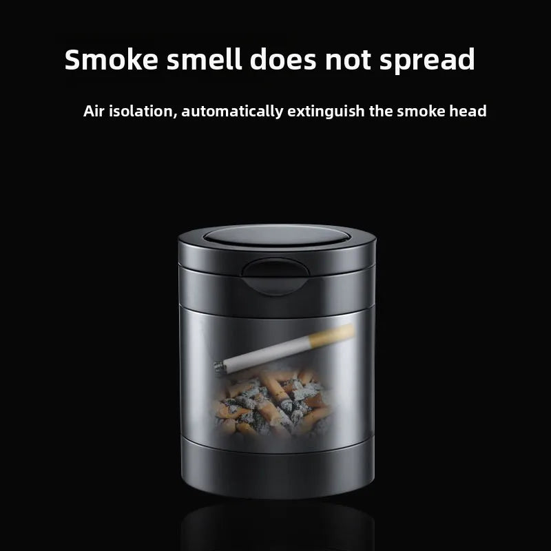 Multifunctional Car Ashtray for Car LED Lighted Alloy Creative Cup Seat Ashtray Car Interior