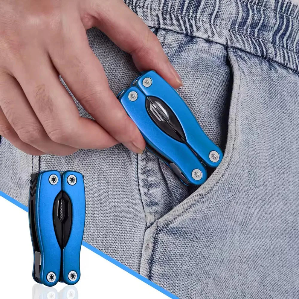 Portable Pocket Multi-Tool Pliers, Peelable, Folding Knife, Multi-Tool for Outdoor Camping, Folding Multifunctional Hand Tools