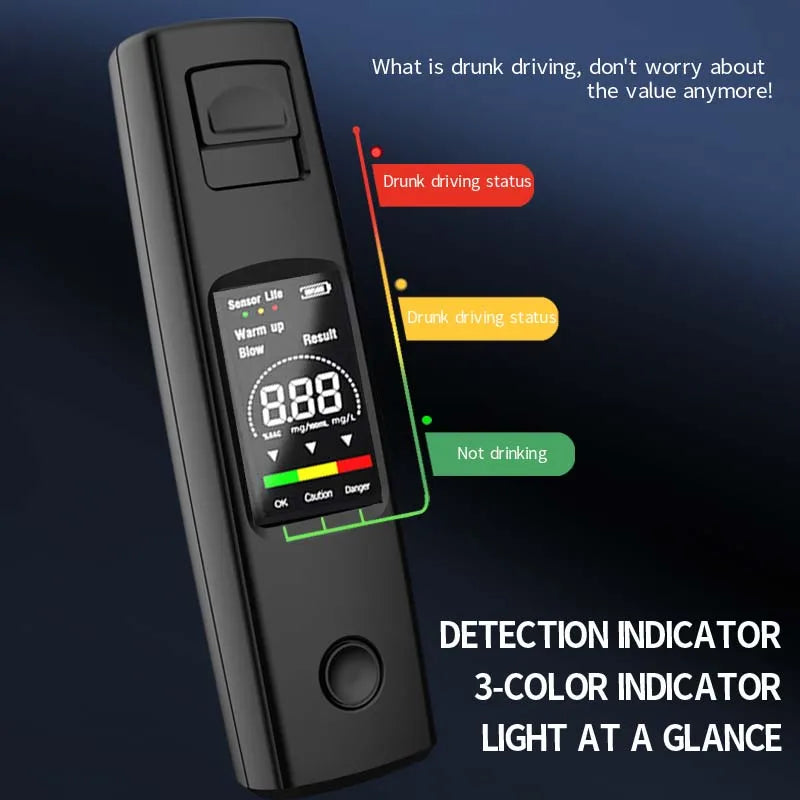 Non-Contact Breath Alcohol Tester - Accurate Drunk Driving Detector for Parties & Business Events