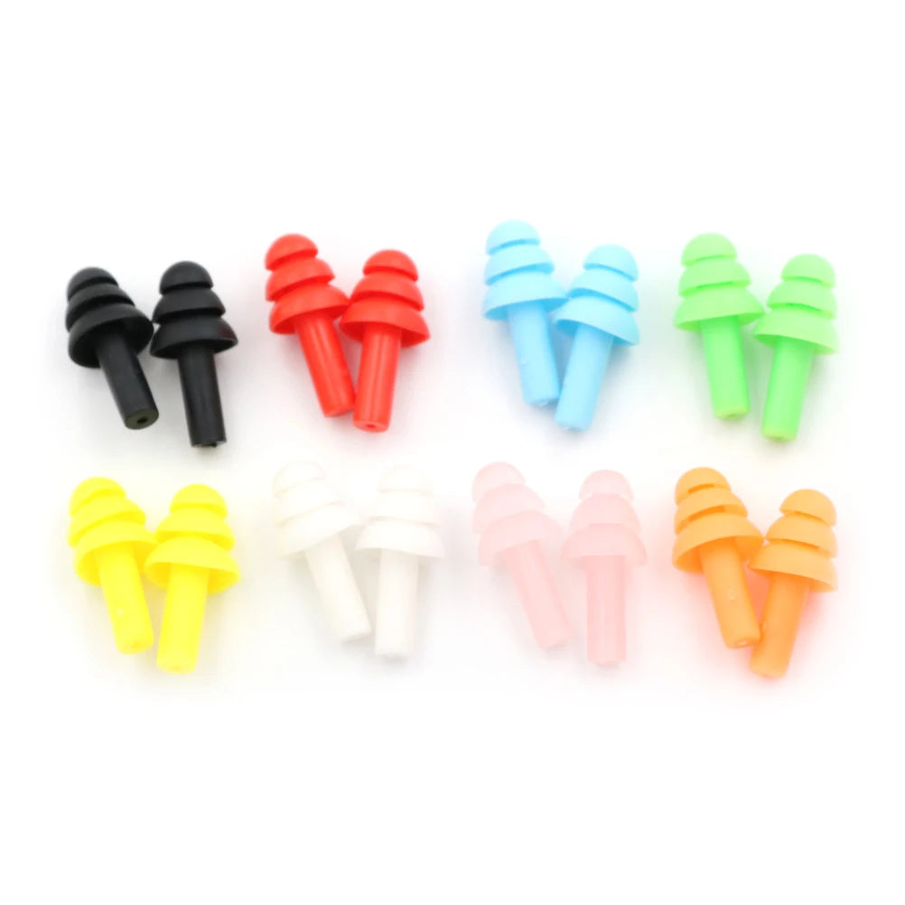 20Pcs Soft Silicone Earplugs Reusable Noise Reduction Sleeping Study Ear Plugs Hearing Protector 30*14mm