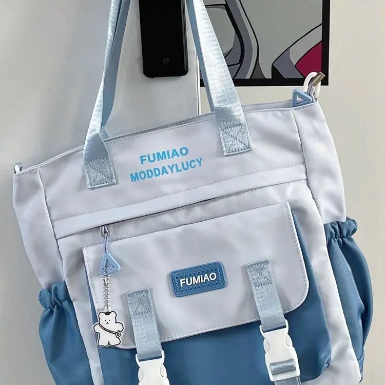 Bag Female College Student Carrying Bag Girl Large Capacity One Shoulder Versatile Crossbody Bag