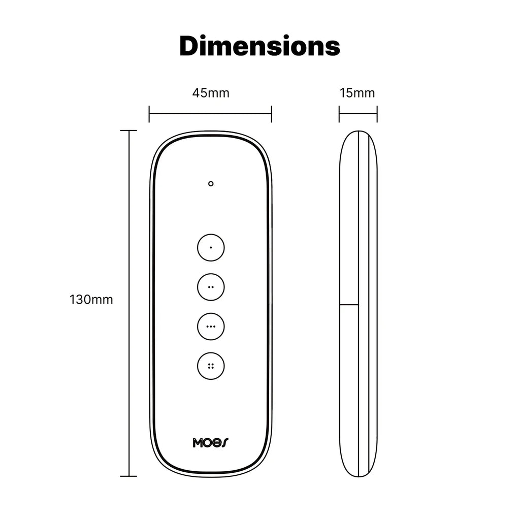 Tuya ZigBee Smart Scene Switch 4Button Portable Wireless Lighweight Design 12 Scenario Remote Control Automation Battery Powered