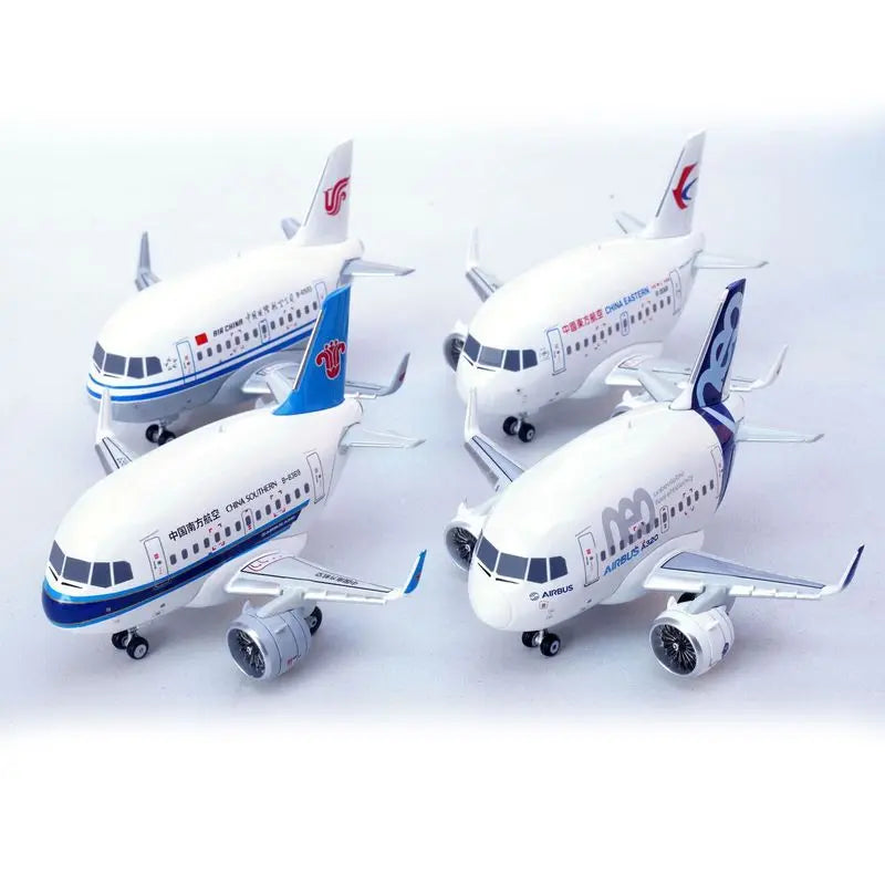 70102PA Airbus A320 Neo Cartoon Airplane Model Full Alloy Original Factory Collectible For Aviation Collectors Decor