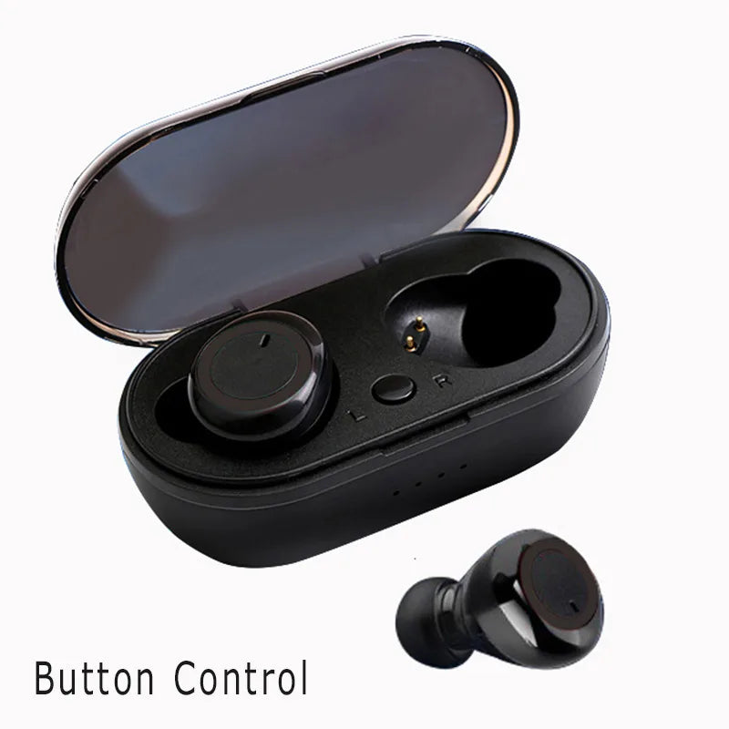 Y50 bluetooth earphone 5.0 TWS Wireless Headphons earphones Earbuds Stereo Gaming Headset With Charging Box for phone